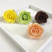 Fleur de savon artificielle faite à la main, écologique, de haute qualité, nouvelle, à 3 couches, parfumée, en forme de rose, pour la Saint-Valentin, décoration de mariage