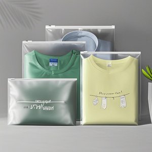 <strong>Bulk</strong> Frosted Zipper <strong>Bags</strong> with Custom Branding for Clothing Retailers