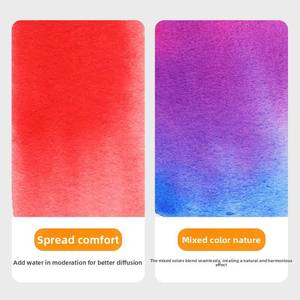 Palette d'<span class=keywords><strong>aquarelle</strong></span> métallique portable de 12 couleurs, ensemble de peinture à l'<span class=keywords><strong>aquarelle</strong></span> solide pour débutants et amateurs - Product Image 2
