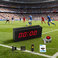 Chronomètre électronique sportif 4 chiffres 2,3 pouces à prix d'usine, horloge d'arbitre portable à affichage simple face avec chargeur filaire pour l'athlétisme