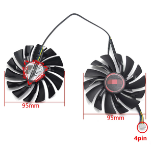 Nouveau ventilateur de refroidissement PLD10010S12HH de 95 mm pour carte graphique <span class=keywords><strong>MSI</strong></span> GTX960 GTX970 <span class=keywords><strong>GAMING</strong></span> GTX950 GTX 1060 RX 470 <span class=keywords><strong>GAMING</strong></span> X - Product Image 2