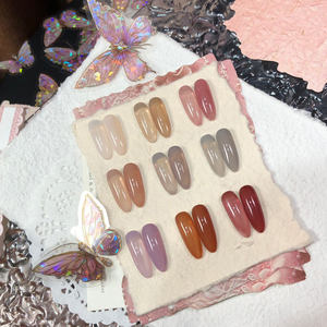 Vernis à ongles gel semi-transparent ZRKGEL Tpo Free Sheer Finish, effet verre UV naturel brillant, design de logo gratuit - Product Image 1