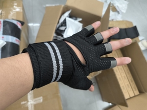 High Quality Gym Gloves for Men Women <b>Half</b> Finger Spandex/Cotton Non <b>Slip</b> Palm Support Weightlifting Gloves for Unisex - Product Image 5