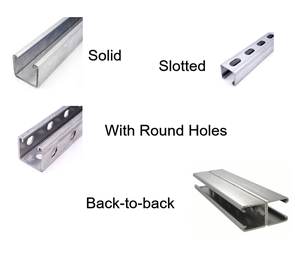 1-5/8&quot; X 1-5/8&quot; Galvanized Steel 12 Gauge Metal <strong>Strut</strong> Channel with Slotted 10ft IMC Framing Wall Bracket Unistrut - Product Image 2