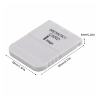 Nouvelles cartes mémoire 1M (1 Mo) en ABS pour accessoires de jeu PS1 – Stockage de données ultra-rapide