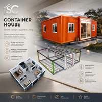 Maison conteneur extensible de haute technologie avec structure antisismique supérieure et espace de vie modulaire