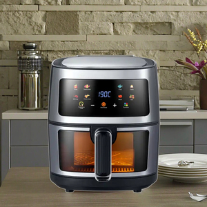 Nouvelle Friteuse à Air Multifonctionnelle Électrique 8L avec Écran LCD et Fenêtre <span class=keywords><strong>de</strong></span> Visualisation, Modèle 2025, en Plastique, pour Usage Domestique - Product Image 1