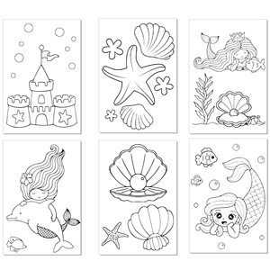 TY012 <span class=keywords><strong>Petite</strong></span> Sirène Mini <span class=keywords><strong>Livre</strong></span> de Coloriage Graffiti Peinture <span class=keywords><strong>Livre</strong></span> pour Activité Scolaire Enfants Anniversaire Cadeau Remplisseurs Articles de Fête - Product Image 5