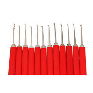 Juego de herramientas de cerrajero con cierre de ganchos, 15 Uds., con cremallera, herramienta Civil, suministros de cerrajero, herramientas de mano DIY de acero inoxidable, Hardware - Product Image 3