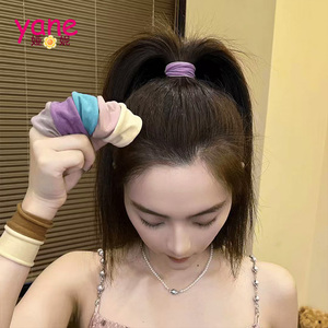 Cuerda de cabeza de cola de caballo alta sin costuras súper ancha para mujer 2024 nuevo cabello que no daña la banda elástica lazo para el cabello cuerda para el cabello - Product Image 5