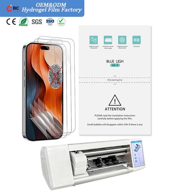 Anti Blue Light TPU Hydrogel Film Screen Protector HD Eye Protection Soft 2.5D Anti Scratch for Smartphone Display
