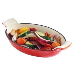 Poêle à <span class=keywords><strong>poisson</strong></span> en fonte et émail <span class=keywords><strong>Au</strong></span>, ustensile de cuisson, ustensile de cuisine - Product Image 1