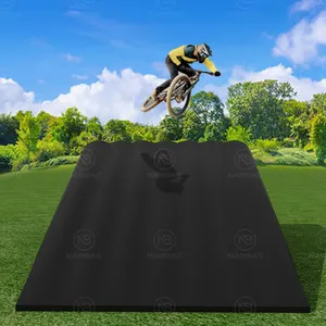 Aşırı spor oyunları büyük BMX dağ bisikleti hava yastığı iniş rampası şişme atlama dublör hava yastığı şişme hava yastığı iniş