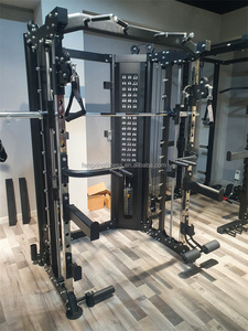 Equipo de fitness Todo en uno Polea de cable Entrenamiento de funciones múltiples Smith Power <span class=keywords><strong>Rack</strong></span> <span class=keywords><strong>con</strong></span> pila de peso DY = 6000E - Product Image 3