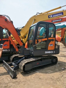 Excavadora de cadenas usada Doosan DH60 de 6 toneladas, excavadora hidráulica de segunda mano original de Corea, excavadora Doosan DH60-7 para exportación - Product Image 4