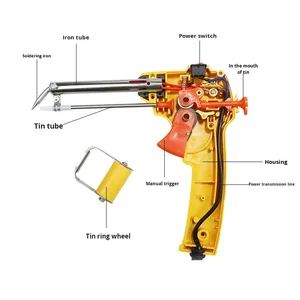 <span class=keywords><strong>Pistola</strong></span> <span class=keywords><strong>de</strong></span> <span class=keywords><strong>Soldar</strong></span> Eléctrica <span class=keywords><strong>de</strong></span> Mano <span class=keywords><strong>de</strong></span> 60W <span class=keywords><strong>con</strong></span> Calentamiento Interno, Función <span class=keywords><strong>de</strong></span> Envío Automático <span class=keywords><strong>de</strong></span> <span class=keywords><strong>Estaño</strong></span> Seguro para Soldadura y Reparación - Product Image 5