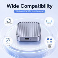 Carcasa Magnética para SSD M.2 NVMe, USB-C de 10 Gbps, Unidad Externa sin Herramientas para iPhone/Android/Mac Mini, Caja de Disco Duro Portátil