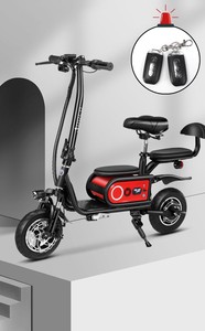 Trottinette électrique pliable rouge et noire pour adultes, 25 km/h, étanche, batterie portable, pour trajets quotidiens - Product Image 5