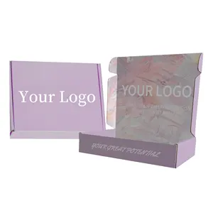 Benutzer definierte Größe Logo Versand kartons Geschenk verpackung Versand Mailer Box Wellpappe