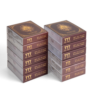 Venta Directa de Fábrica, Cartas de Póker de PVC Impresas con Logotipo Personalizado, Resistentes al Agua y al Desgaste, de Doble Cara, con Caja de Papel - Product Image 5