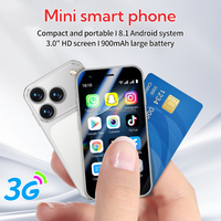 Téléphones mobiles portables A17 Mini très demandés, écran 3,0 pouces, 4 Go + 64 Go, photographie HD, Android, double SIM, mini smartphone