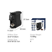 Machine à café à capsules électrique entièrement automatique Starlux, norme américaine 110V, pour la maison et le petit bureau, style italien