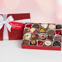 Boîtes en papier personnalisées pour chocolat Bonbon Candy Biscuits Saint Valentin avec ruban Impression en relief Emballage cadeau