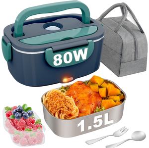 Lonchera Eléctrica Grande de Acero Inoxidable Personalizada de 1.8L para Auto y Hogar, Enchufe Australiano, con Bolsa - Product Image 1