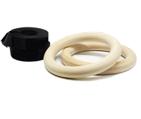 High Quality Wooden Gymnastic Rings Adjustable Wood Gymnastic Rings