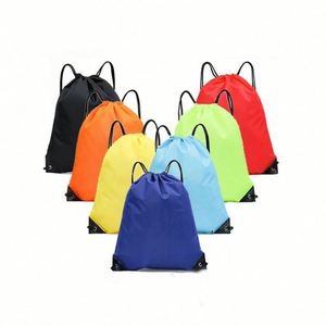 Fashionable Portable Terylene & Canvas <b>Drawstring</b> <b>Backpack</b> Polyester String With Cotton Handle Fabric Material Gift Bulk Packed - Product Image 3