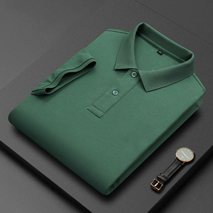 Wrinkle Free <b>Men's</b> <b>Polo</b> Shirt Easy Care Breathable Cotton Casual Crew <b>Neck</b> <b>Top</b> for Travel - Product Image 6