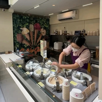 Vitrine à Gelato Pozzetii Galaxy Pro V6 Commerciale Tout-en-un pour Gelato et Yaourt Frais, Machine à Glace en Acier Inoxydable, Facile à Utiliser