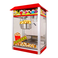 Machine à popcorn commerciale en acier inoxydable YYHB, 10 L/min, 1400W, taux d'inflation de 98%, chauffage 3D, avec garantie 1 an pour les cinémas