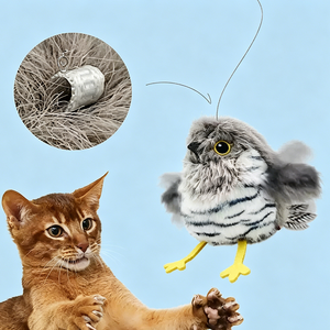 Juguete Eléctrico Divertido para Gatos: Pájaro de Simulación Automático que Chirría y se Agita para Aliviar el Estrés y Promover la Felicidad - Product Image 3