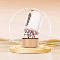 Brosse applicatrice pour le cuir chevelu, peigne pour traitement des racines des cheveux, distributeur de liquide médicinal, d'huile essentielle, de sérum, masseur de tête à vibration EMS