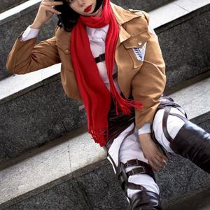 Disfraz de Eren, Chaqueta del Cuerpo de Exploración, Disfraz de Anime para Hombre Adulto con Etiqueta - Product Image 1