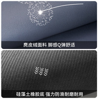 Tapis de sol transfrontalier en mousse à mémoire de forme tissée, absorbant l'eau et antidérapant pour salle de bain et toilettes