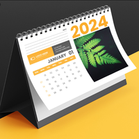Calendrier de bureau personnalisé en gros, nouveau calendrier de bureau créatif, nouveau design d'impression, calendrier mural