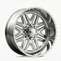 Rines Forjados Personalizados para Camioneta, Diseño Cóncavo Profundo, Pulidos, 22X10 26X12 30X16 24X14, con 8X170 8X180 6X135 para Ford F150 F250