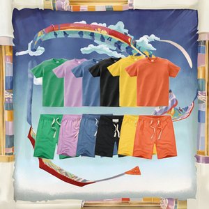 Camiseta de Algodón 100% de Alta Calidad con Logotipo Personalizado para Niños y Niñas, Ropa Casual Suave para Niños, Camiseta Infantil Lisa Bordada de Color Sólido - Product Image 3