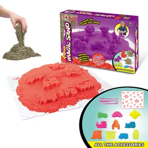 Colorful Play Dough Enlighten Wholesale Educational Magic Modeling Sand Sea Animals Beach Castle Style Preschool Toys for Kids