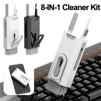 8 en 1 Cleaner Kit Portable Multifonctionnel Nettoyeur D'écran Ordinateur Portable Cleaner Outil De Nettoyage pour PC Moniteur Écouteur Téléphone Ordinateur