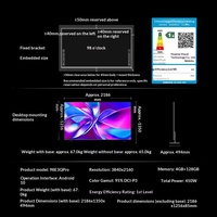 Téléviseur Hisense 98E3Q Pro 98 pouces 4K HDR10 avec fréquence de rafraîchissement de 288 Hz et contrôle de classe mini
