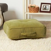Coussin de siège carré en velours tissé confortable pour chaise de méditation, vente en gros, usine chinoise