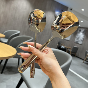 Stainless Steel Serving Spoon 316L Large Mirror Polished <b>Kitchen</b> Utensil For Household Use - Product Image 1