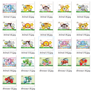 Aangepaste set van 5 folie ballonnen voor kinderfeestjes, dierenballonnenset, Valentijnsdag feestballonnenset - Product Image 3