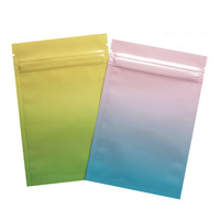 Pochettes en briques scellées à 3 côtés, sac d'emballage de collations avec fermeture éclair, unités