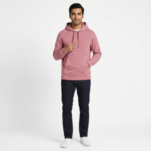 Sweat-shirts d'hiver pour hommes en couleur unie, tissu en polaire polyester/coton, coupe régulière, respirant, séchage rapide, style décontracté - Product Image 1