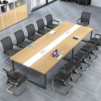 Sistema di Tavoli Modulari per Conferenze, Grande Scrivania per Riunioni, Arredamento per Ufficio, Progetto OEM Personalizzato