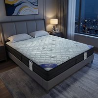 Matelas hybride contemporain de taille King, fermeté moyenne, durable, protection de la colonne vertébrale, épaisseur 20 cm, pour usage scolaire, hospitalier et hôtelier